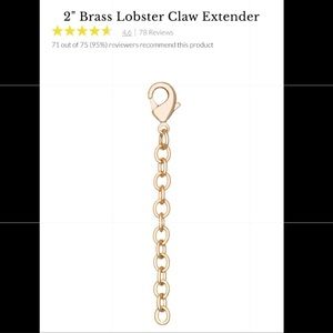 Kendra Scott 2" Gold Lobster Clasp Extender